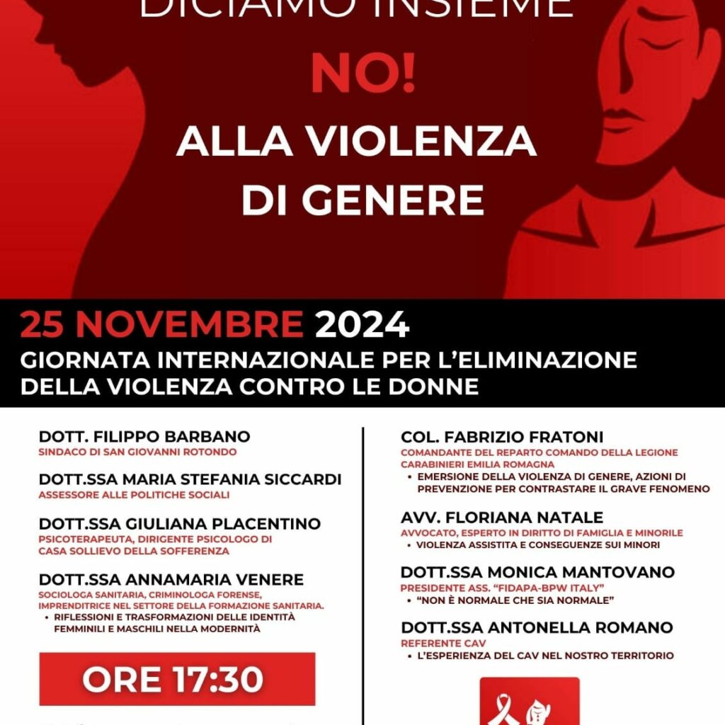 Giornata Violenza Donne