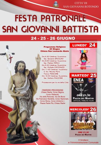 Festa Patronale 2024 di San Giovanni Battista a San Giovanni Rotondo